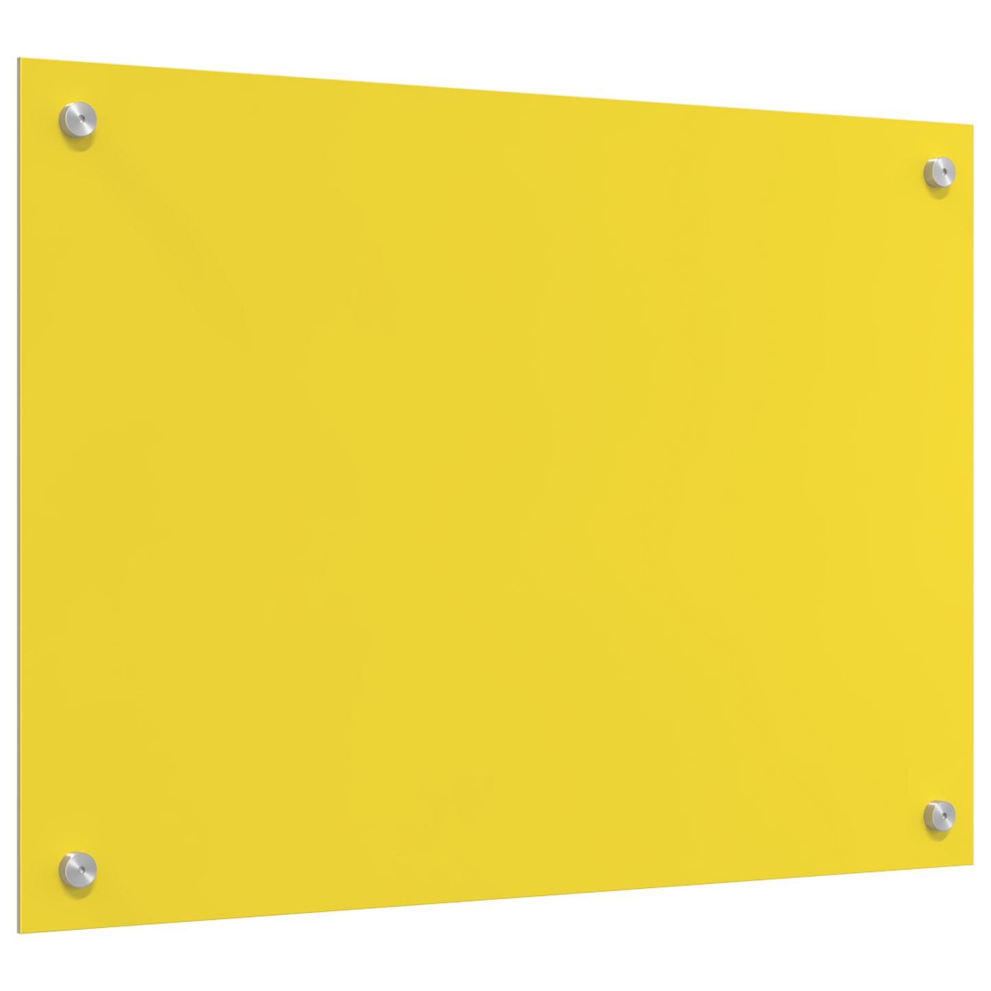 Küchenrückwand Gelb 70 x 50 x 0.6 cm Einscheibensicherheitsglas