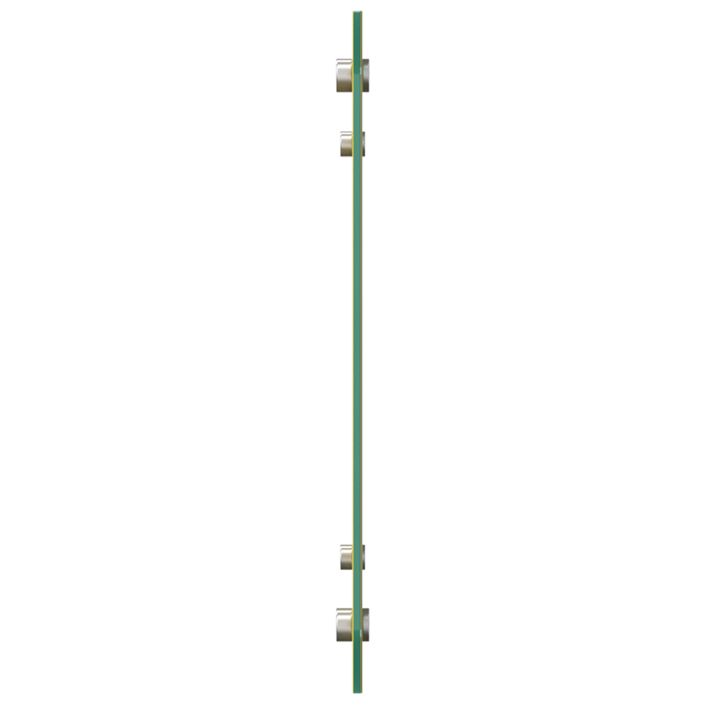 Küchenrückwand Gelb 80 x 40 x 0.6 cm Gehärtetes Glas