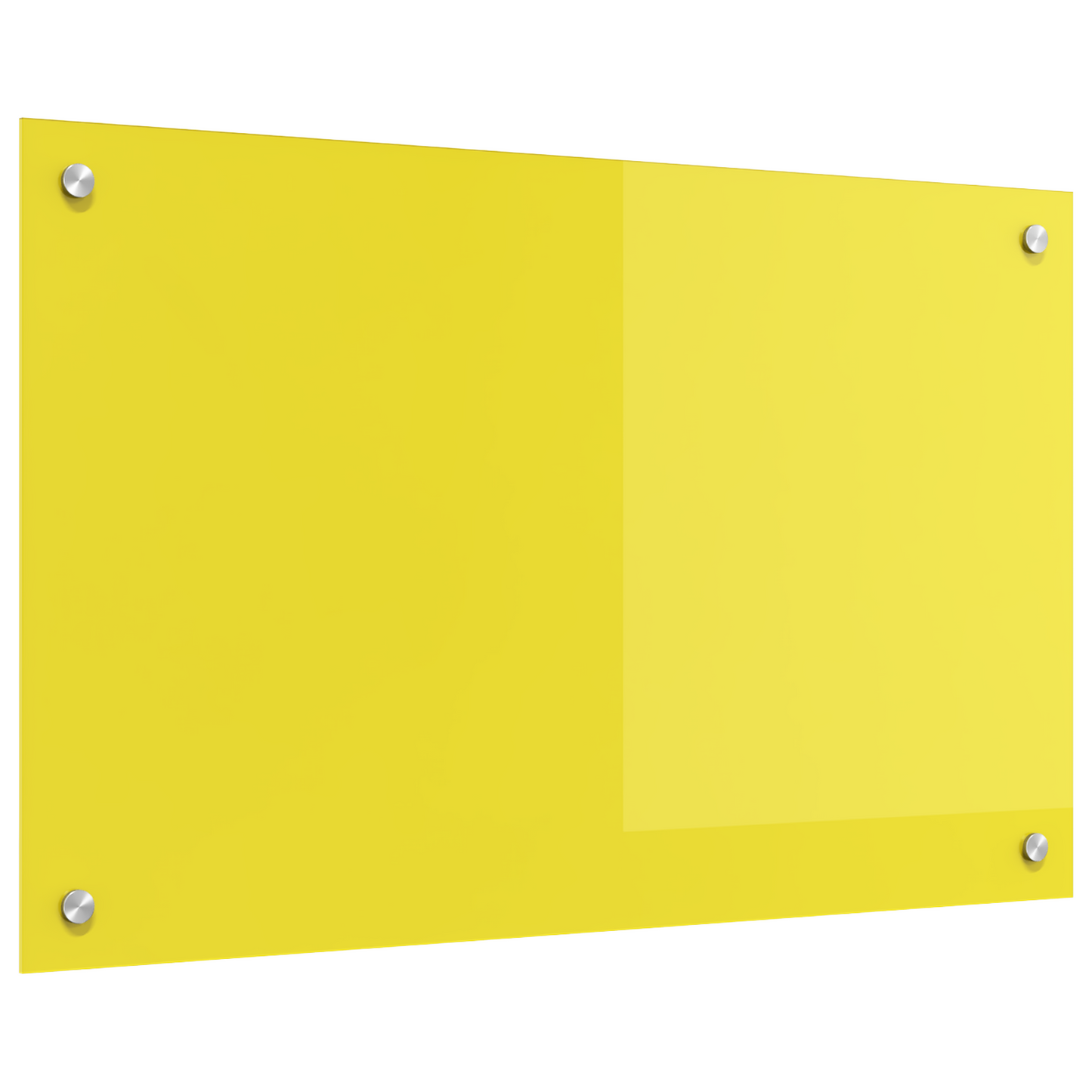 Küchenrückwand Gelb 80 x 50 x 0.6 cm Einscheibensicherheitsglas
