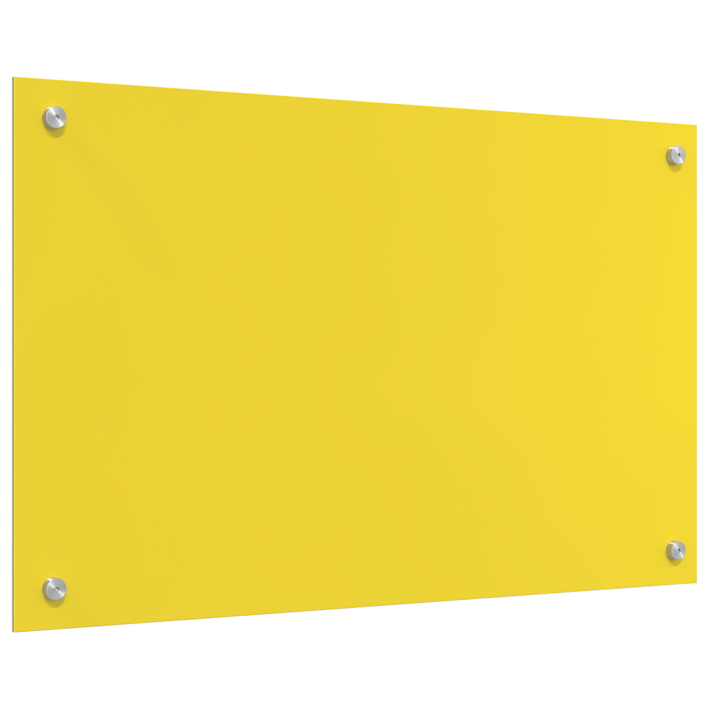 Küchenrückwand Gelb 80 x 50 x 0.6 cm Einscheibensicherheitsglas