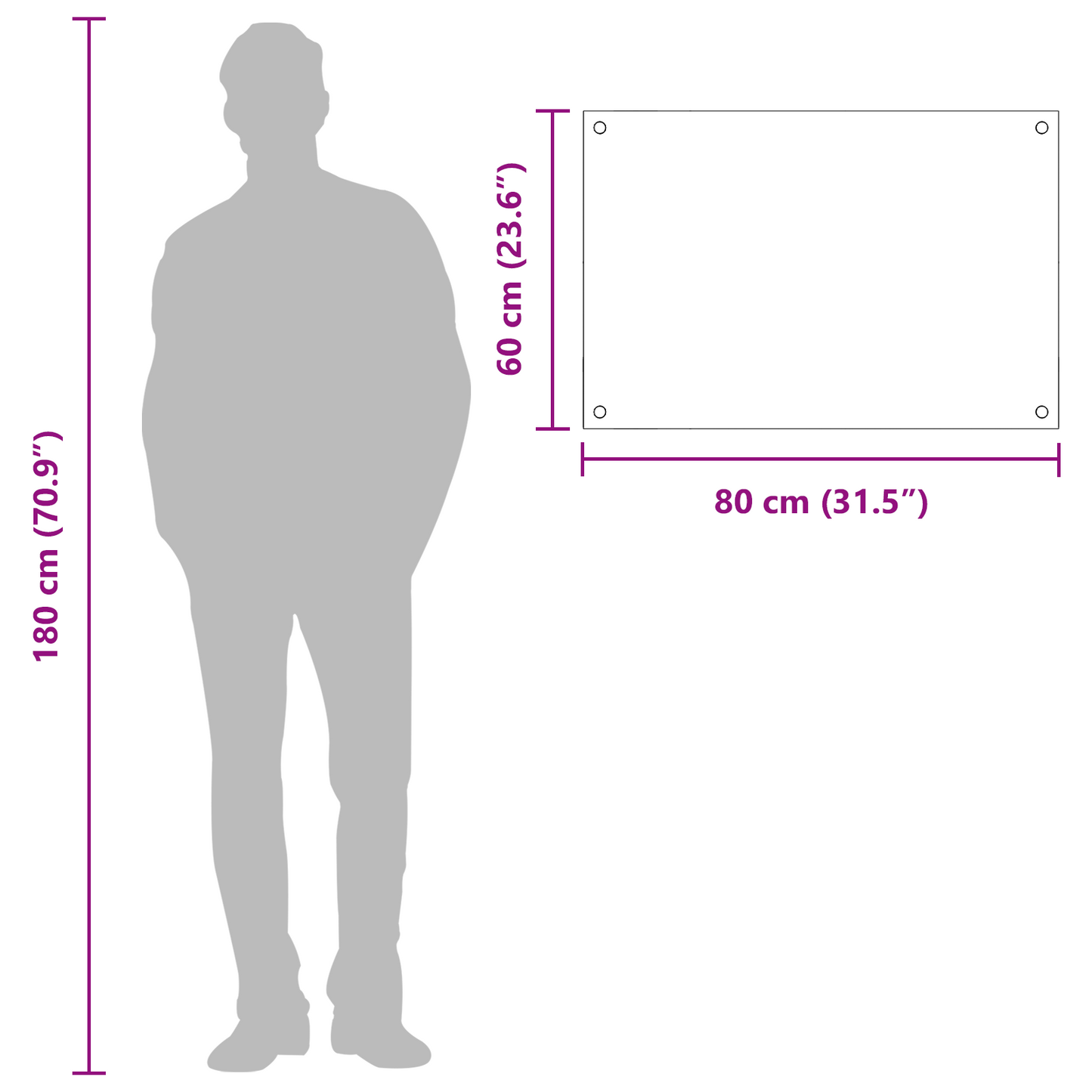 Küchenrückwand Gelb 80 x 60 x 0.6 cm Einscheibensicherheitsglas