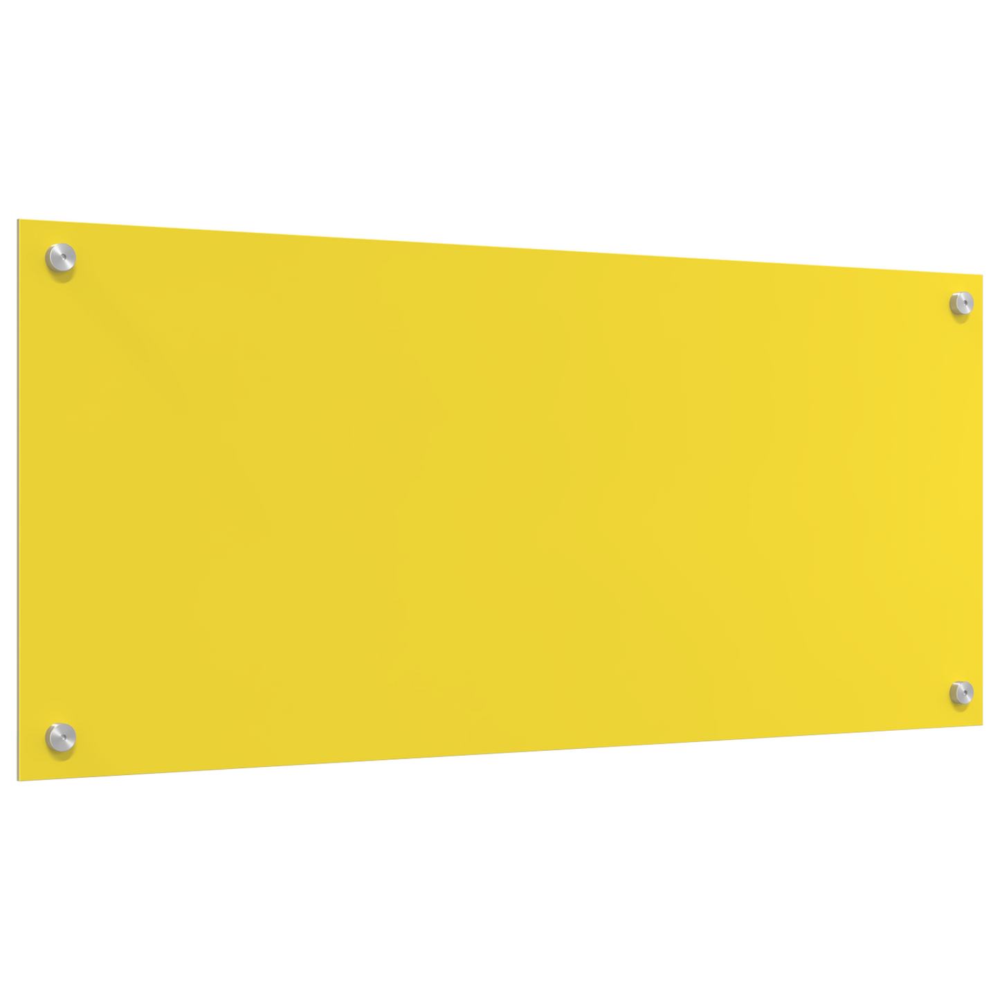 Küchenrückwand Gelb 90 x 40 x 0.6 cm Einscheibensicherheitsglas
