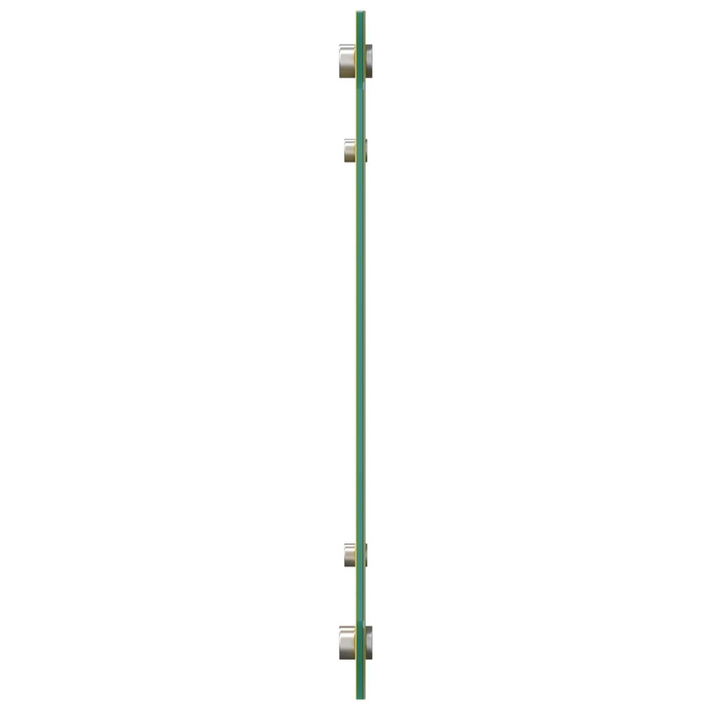 Küchenrückwand Gelb 90 x 40 x 0.6 cm Einscheibensicherheitsglas