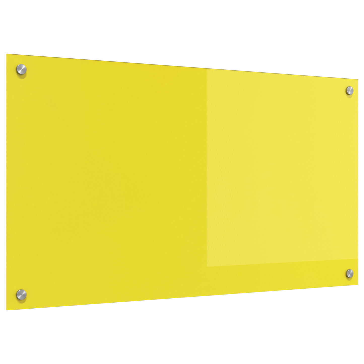 Küchenrückwand Gelb 90 x 50 x 0.6 cm Einscheibensicherheitsglas