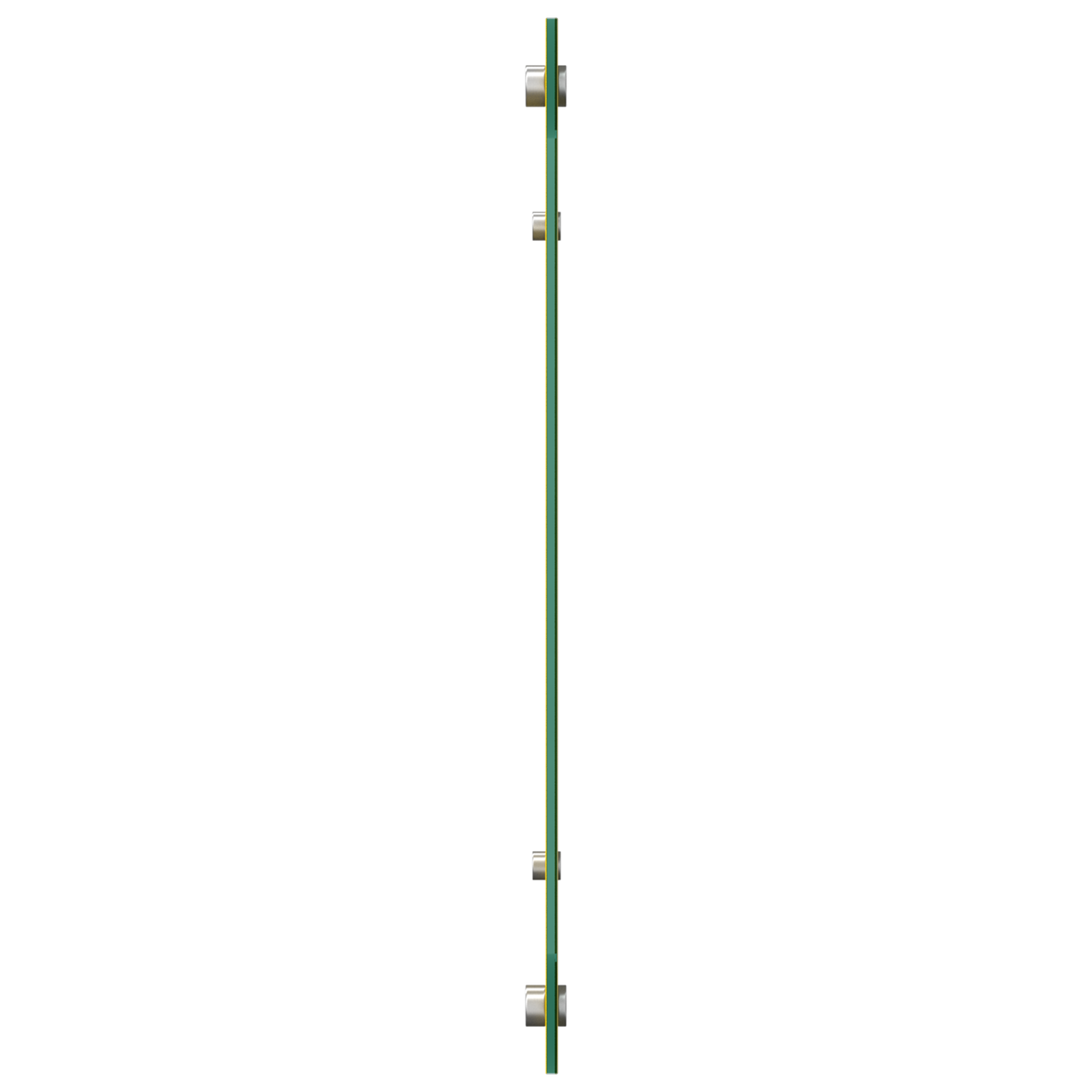 Küchenrückwand Gelb 90 x 50 x 0.6 cm Einscheibensicherheitsglas