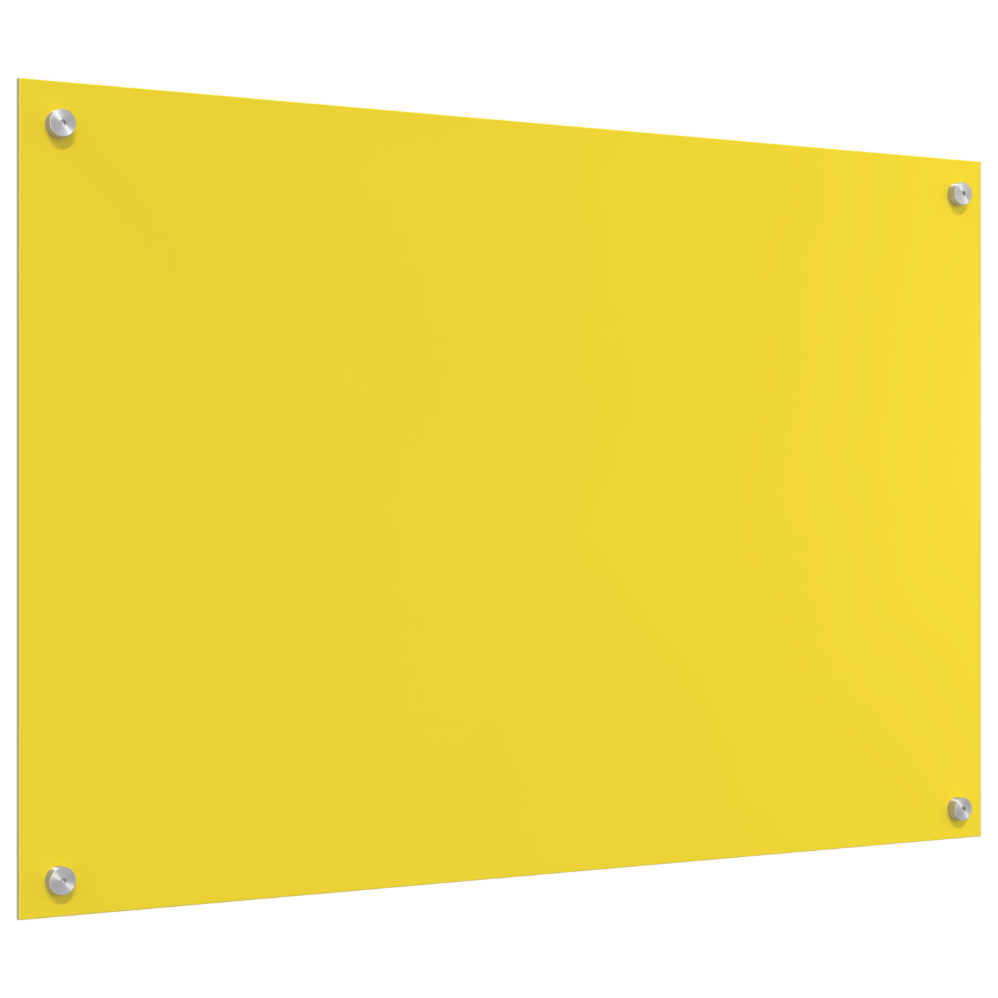 Küchenrückwand Gelb 90 x 60 x 0.6 cm Einscheibensicherheitsglas