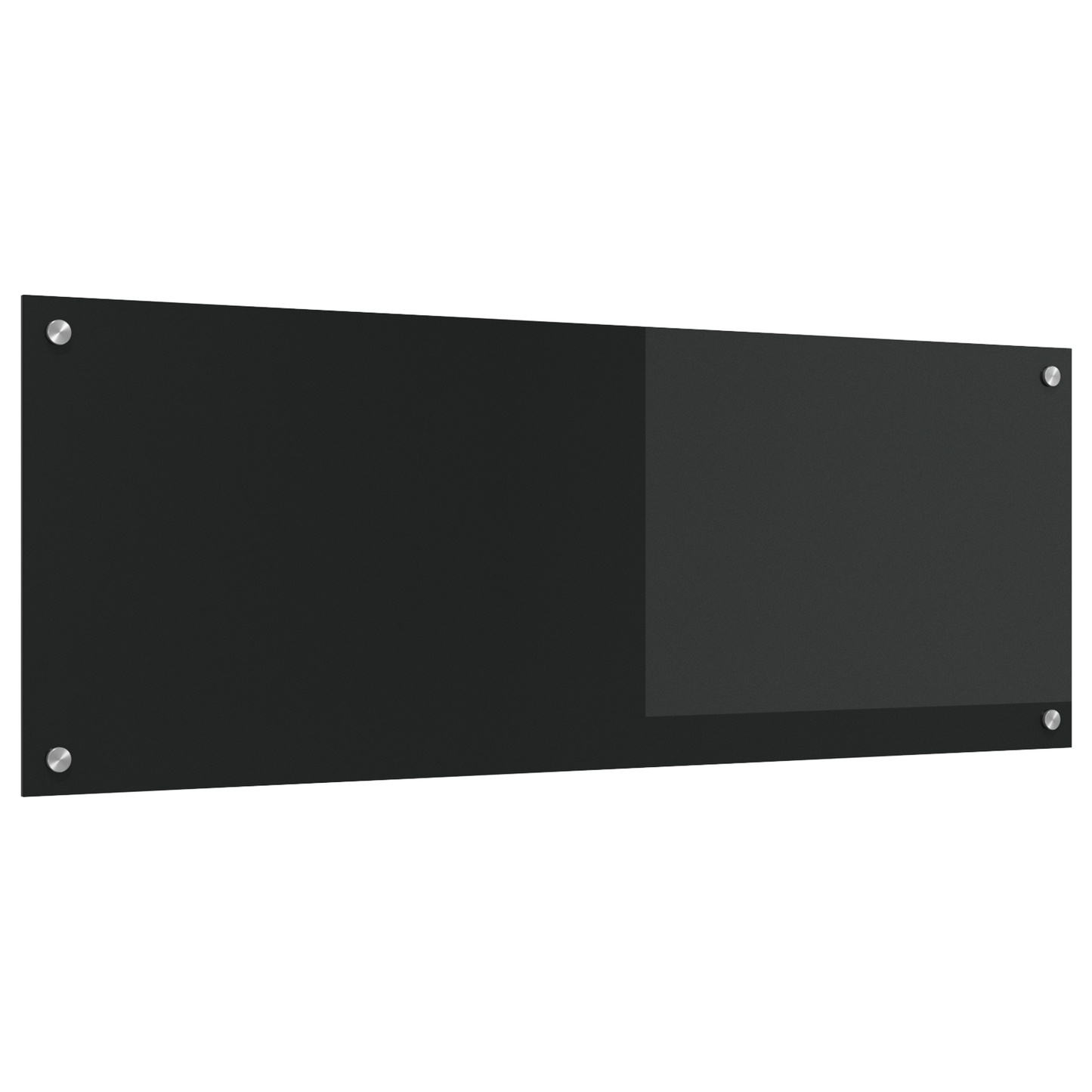Küchenrückwand Schwarz 110 x 40 x 0.6 cm Gehärtetes Glas