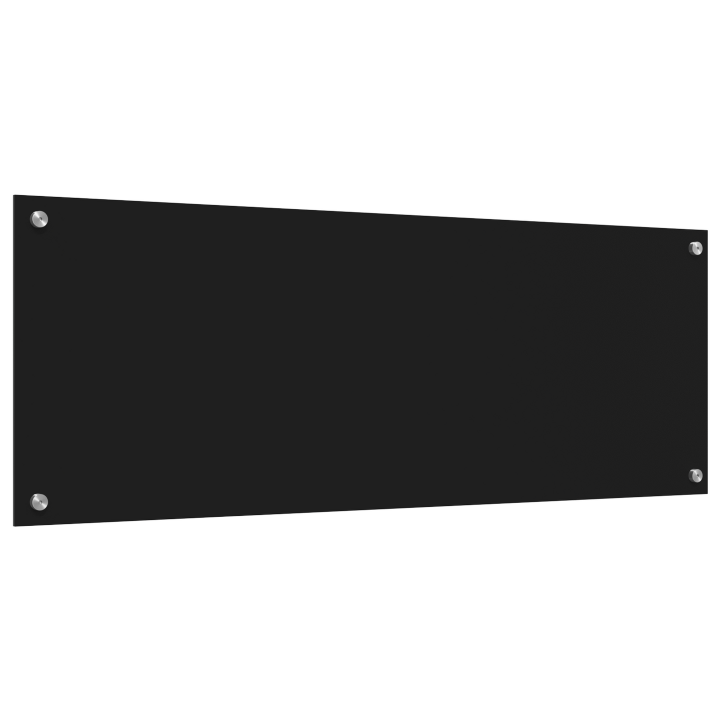Küchenrückwand Schwarz 110 x 40 x 0.6 cm Gehärtetes Glas