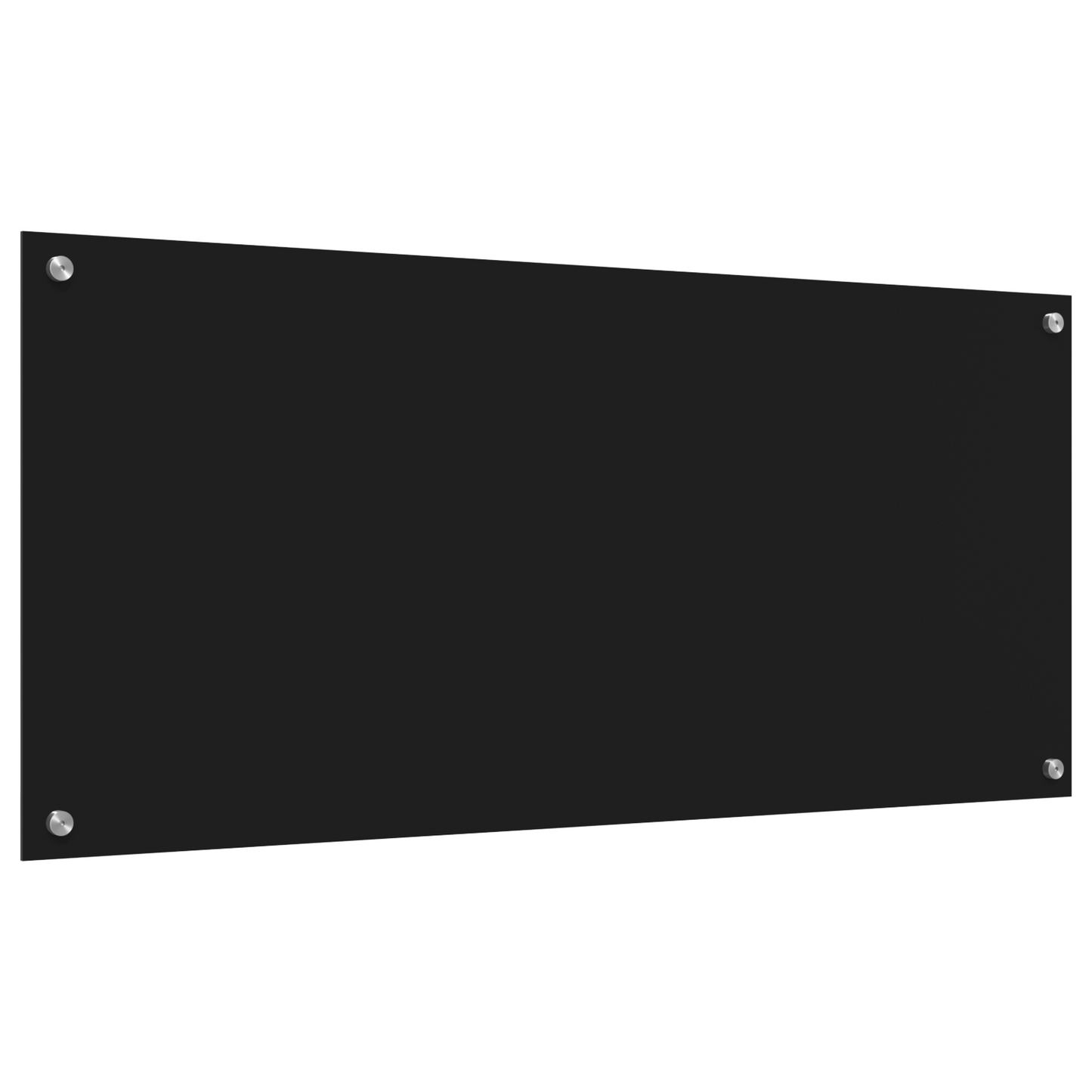 Küchenrückwand Schwarz 110 x 50 x 0.6 cm Gehärtetes Glas