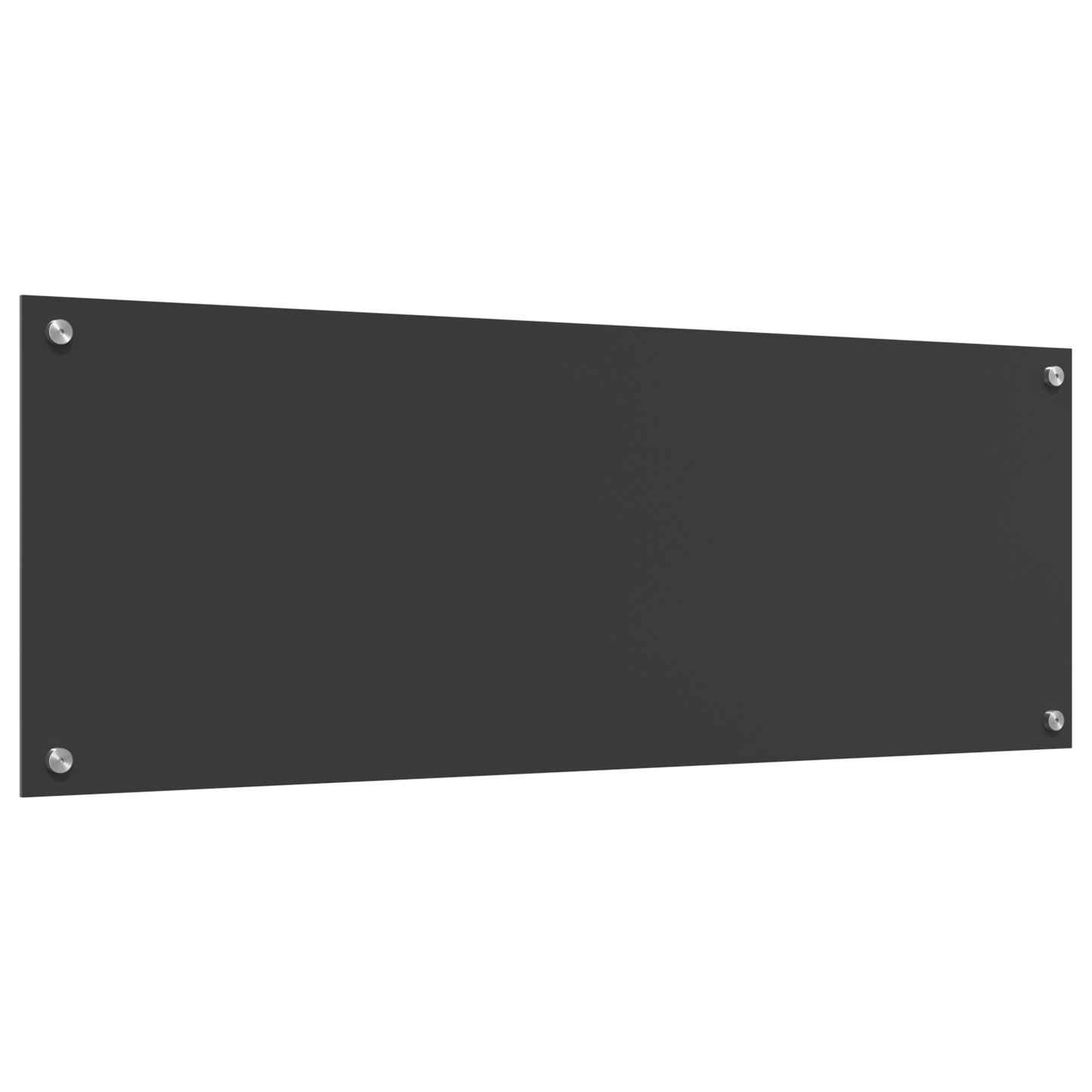 Küchenrückwand Dunkelgrau 110 x 40 x 0.6 cm Gehärtetes Glas