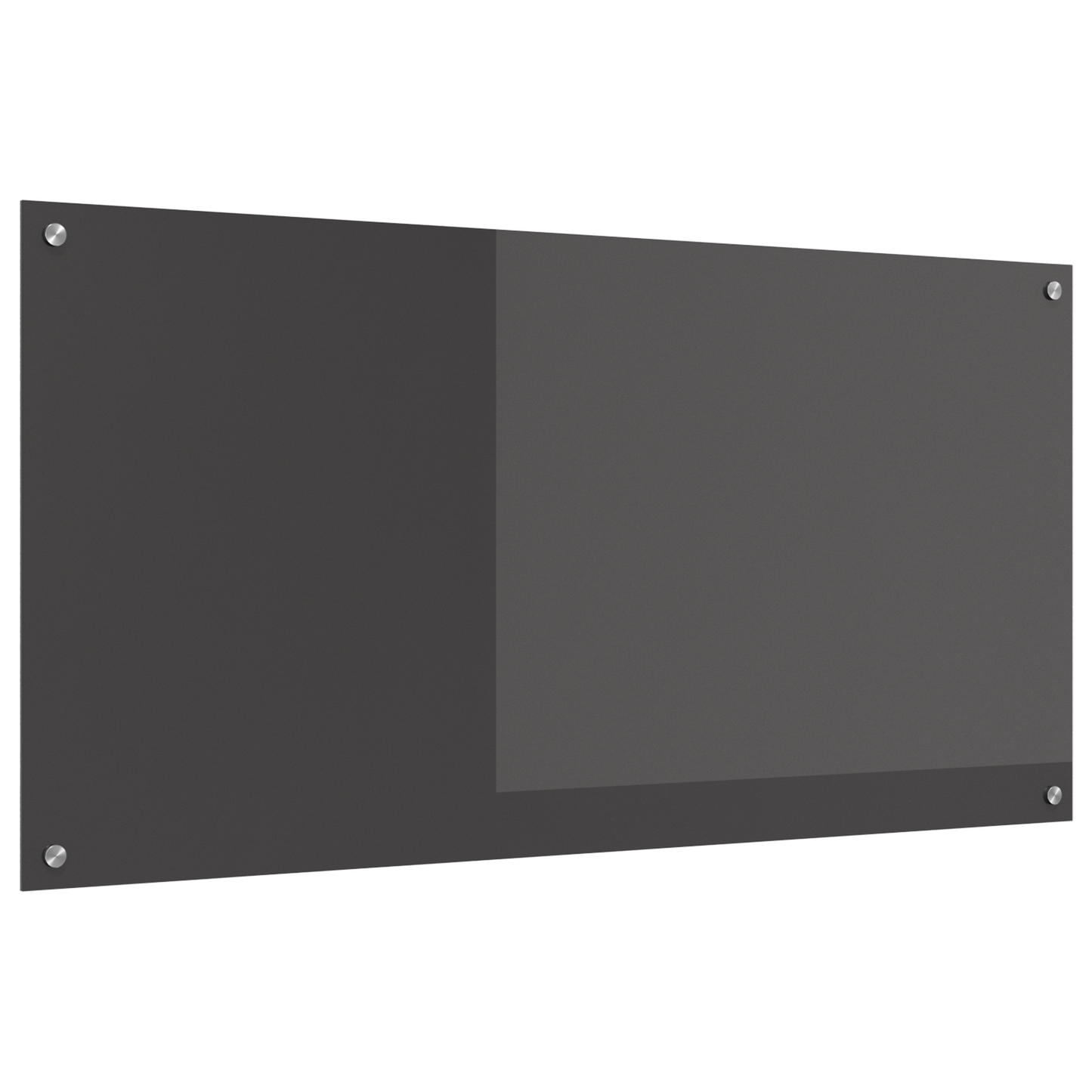 Küchenrückwand Dunkelgrau 120 x 60 x 0,6 cm Gehärtetes Glas