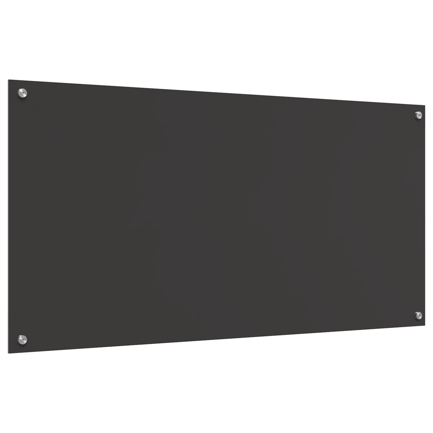 Küchenrückwand Dunkelgrau 120 x 60 x 0,6 cm Gehärtetes Glas