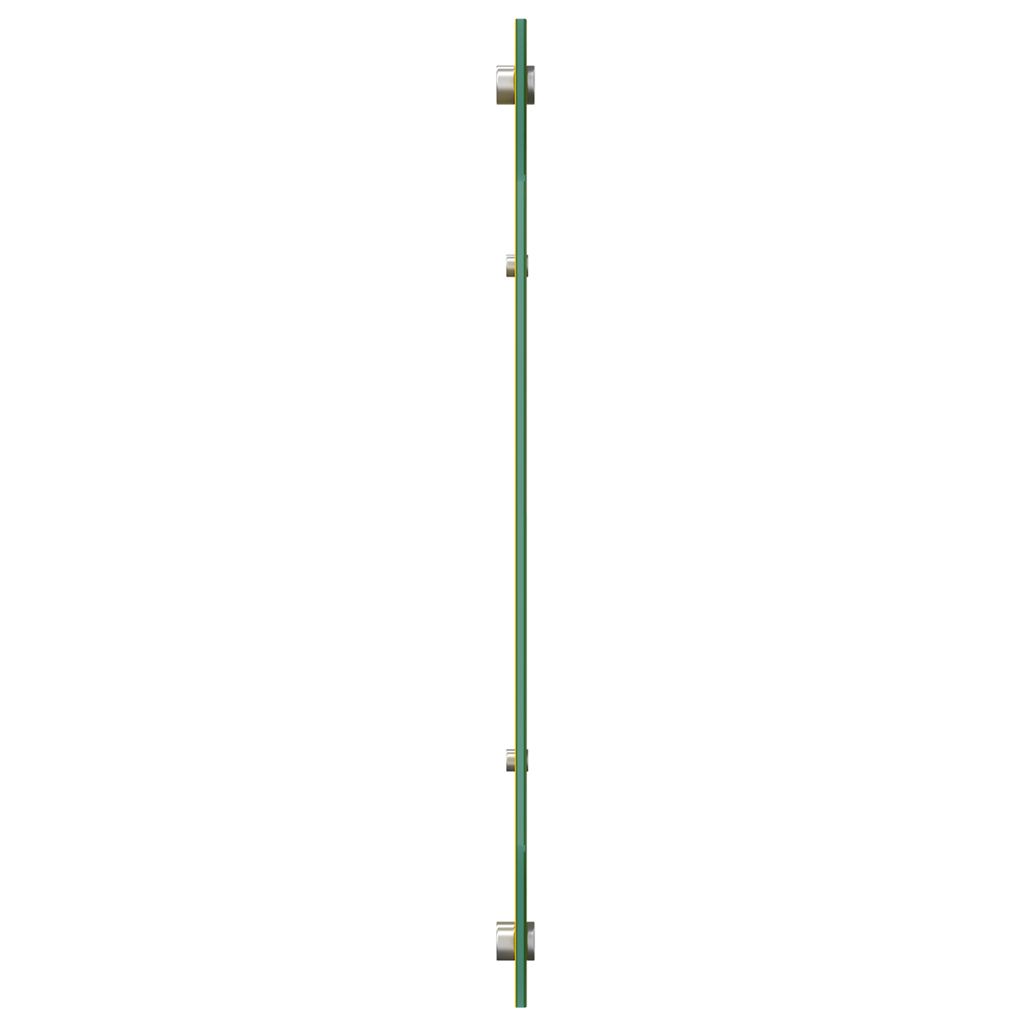 Küchenrückwand Gelb 110 x 50 x 0.6 cm Gehärtetes Glas