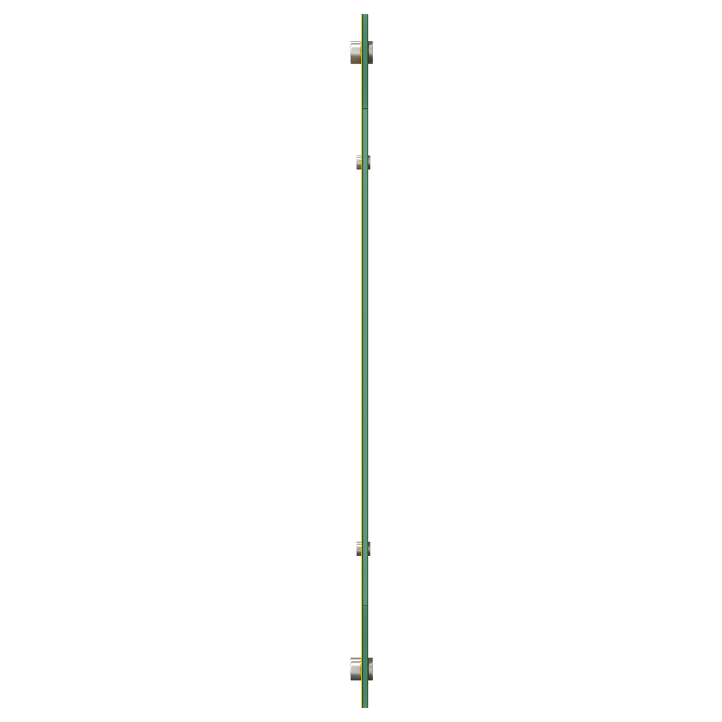 Küchenrückwand Gelb 110 x 60 x 0.6 cm Gehärtetes Glas