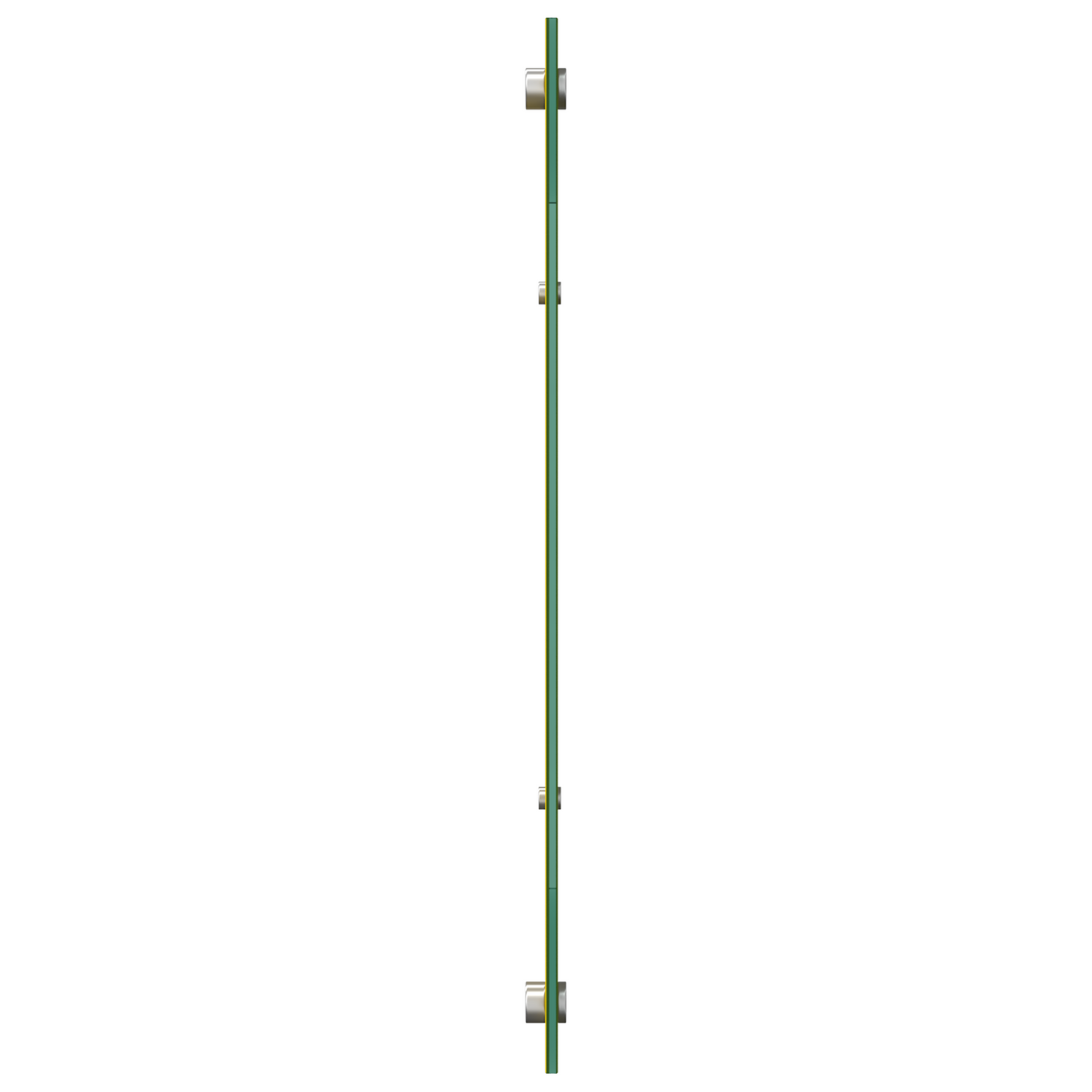 Küchenrückwand Gelb 120 x 50 x 0,6 cm Gehärtetes Glas