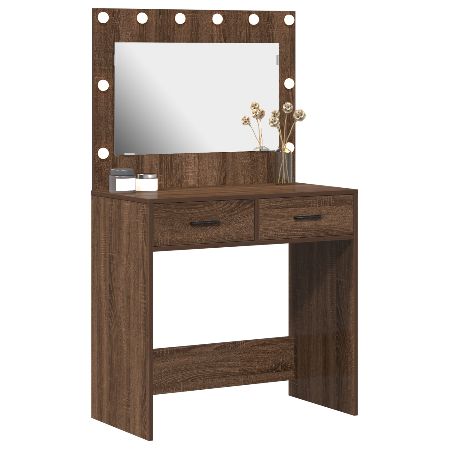 Schminktisch Braune Eiche 78,5 x 41 x 135 cm Holzwerkstoff