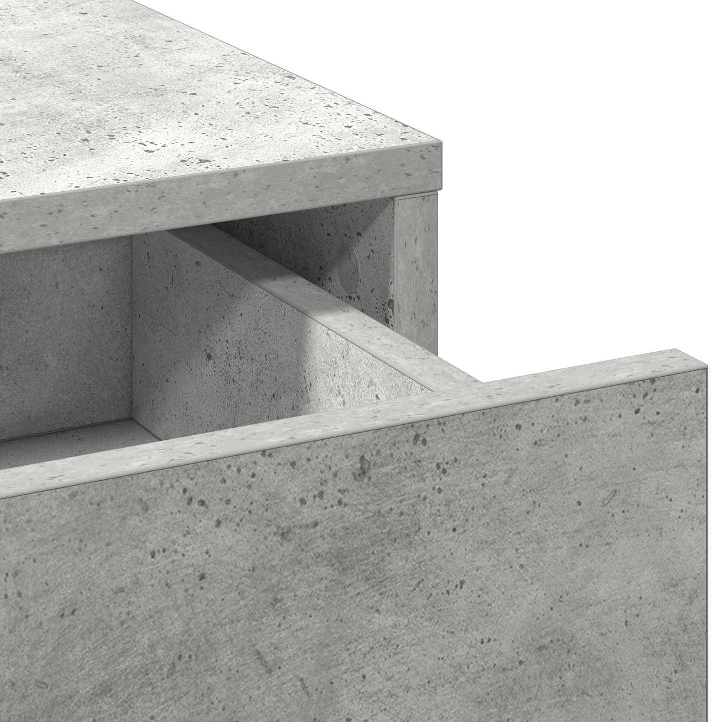 Schminktisch Betongrau 50 x 41 x 135 cm Holzwerkstoff