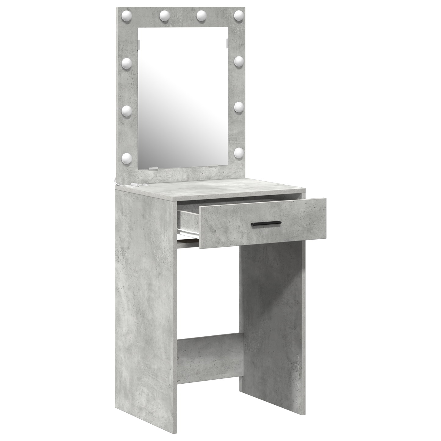 Schminktisch Betongrau 50 x 41 x 135 cm Holzwerkstoff