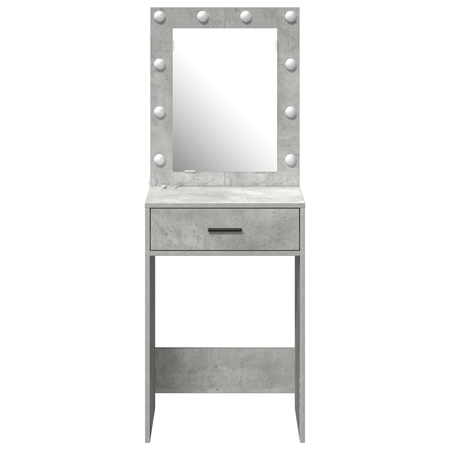 Schminktisch Betongrau 50 x 41 x 135 cm Holzwerkstoff