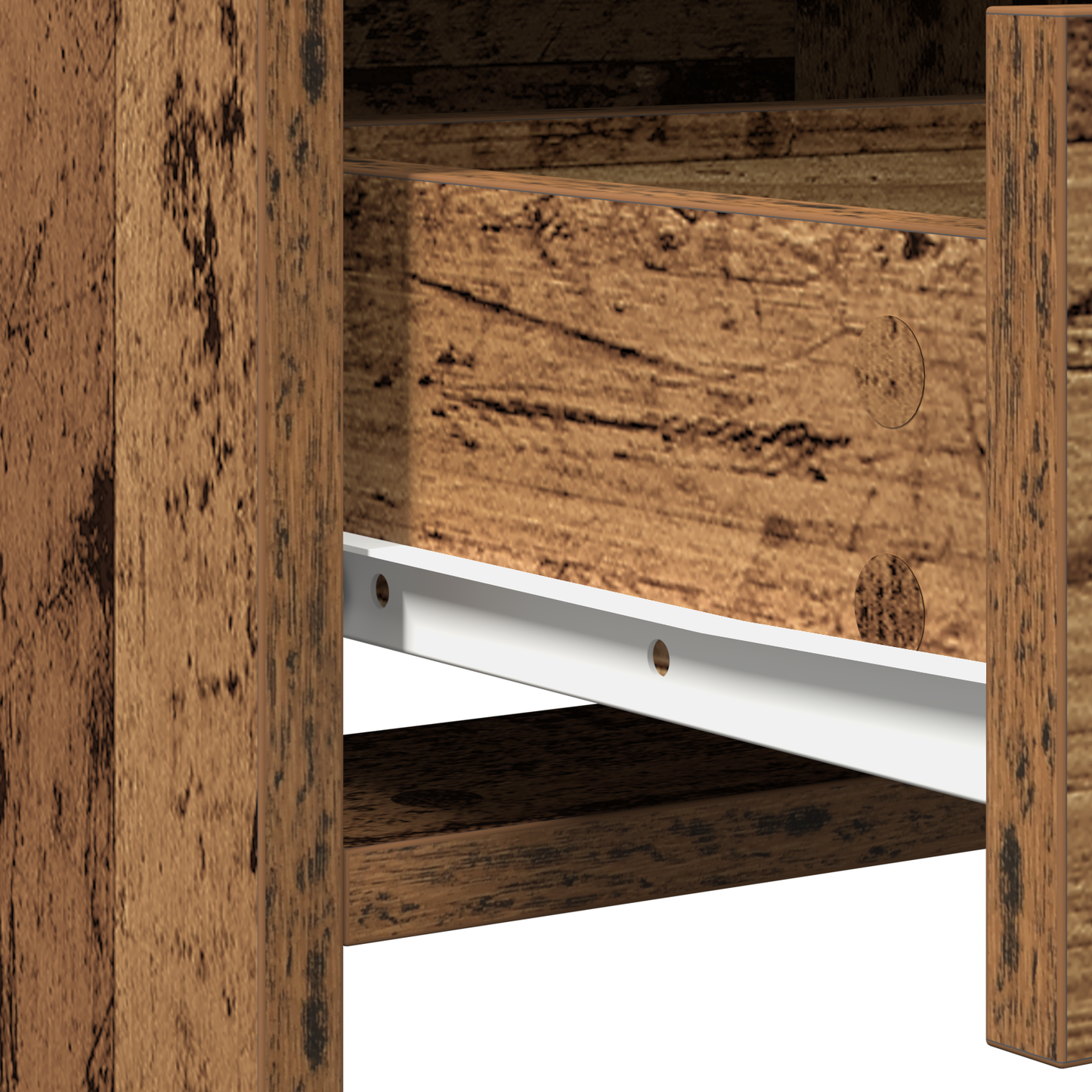 Schminktisch mit Spiegel Altholz 50 x 41 x 135 cm Holzwerkstoff