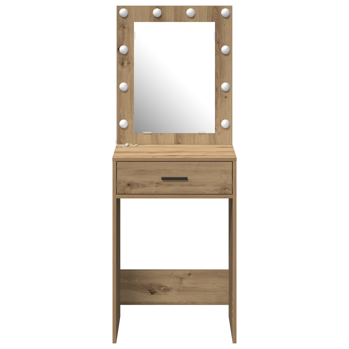 Schminktisch Eiche handwerklich 50 x 41 x 135 cm Holzwerkstoff