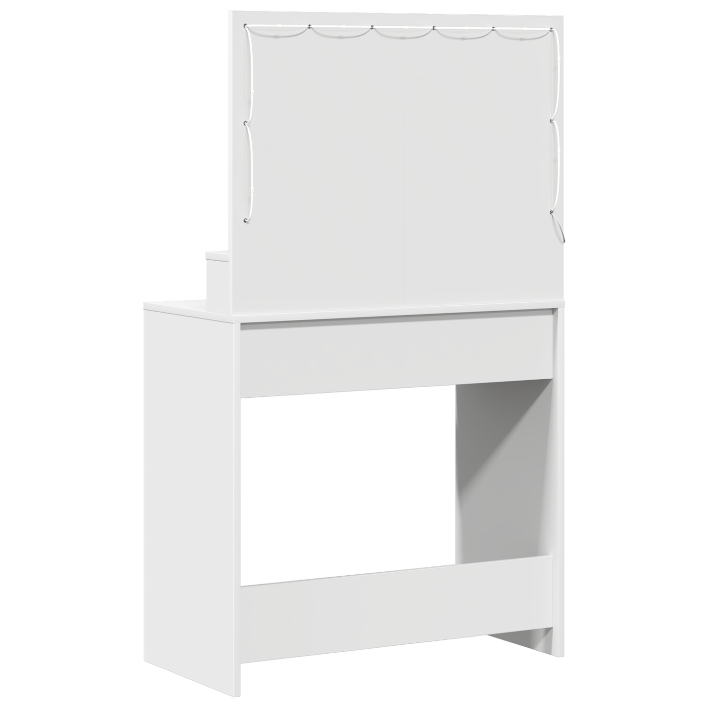 Schminktisch mit Schubladen Weiß 79 x 41 x 135 cm Holzwerkstoff