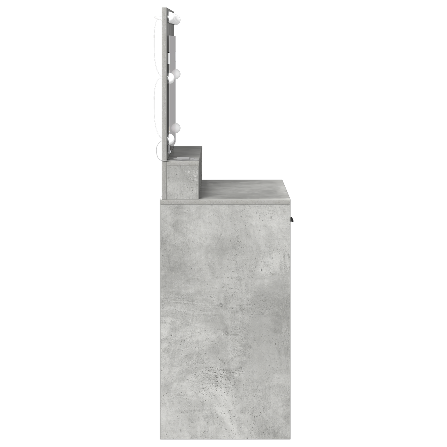 Schminktisch mit Regal Betongrau 79 x 41 x 135 cm Holzwerkstoff