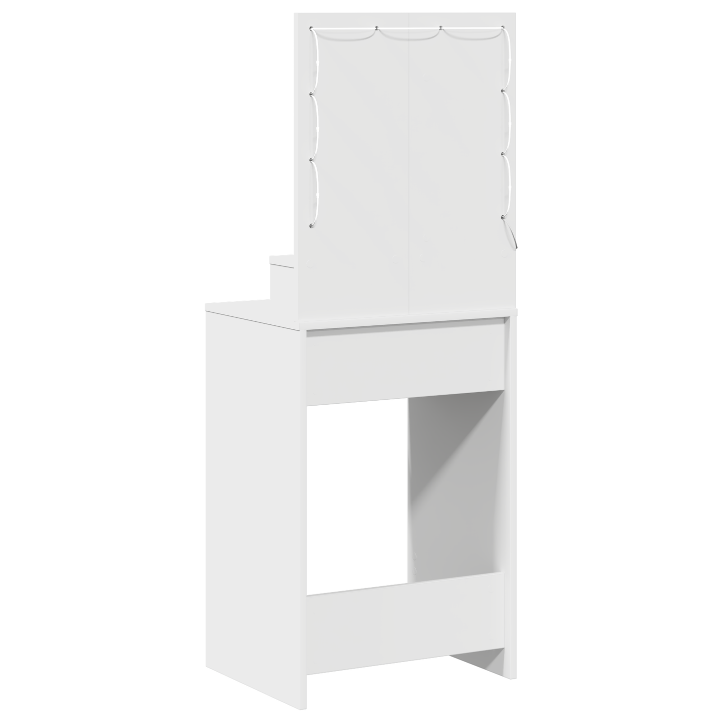 Schminktisch mit Schubladen Weiß 50 x 41 x 135 cm Holzwerkstoff