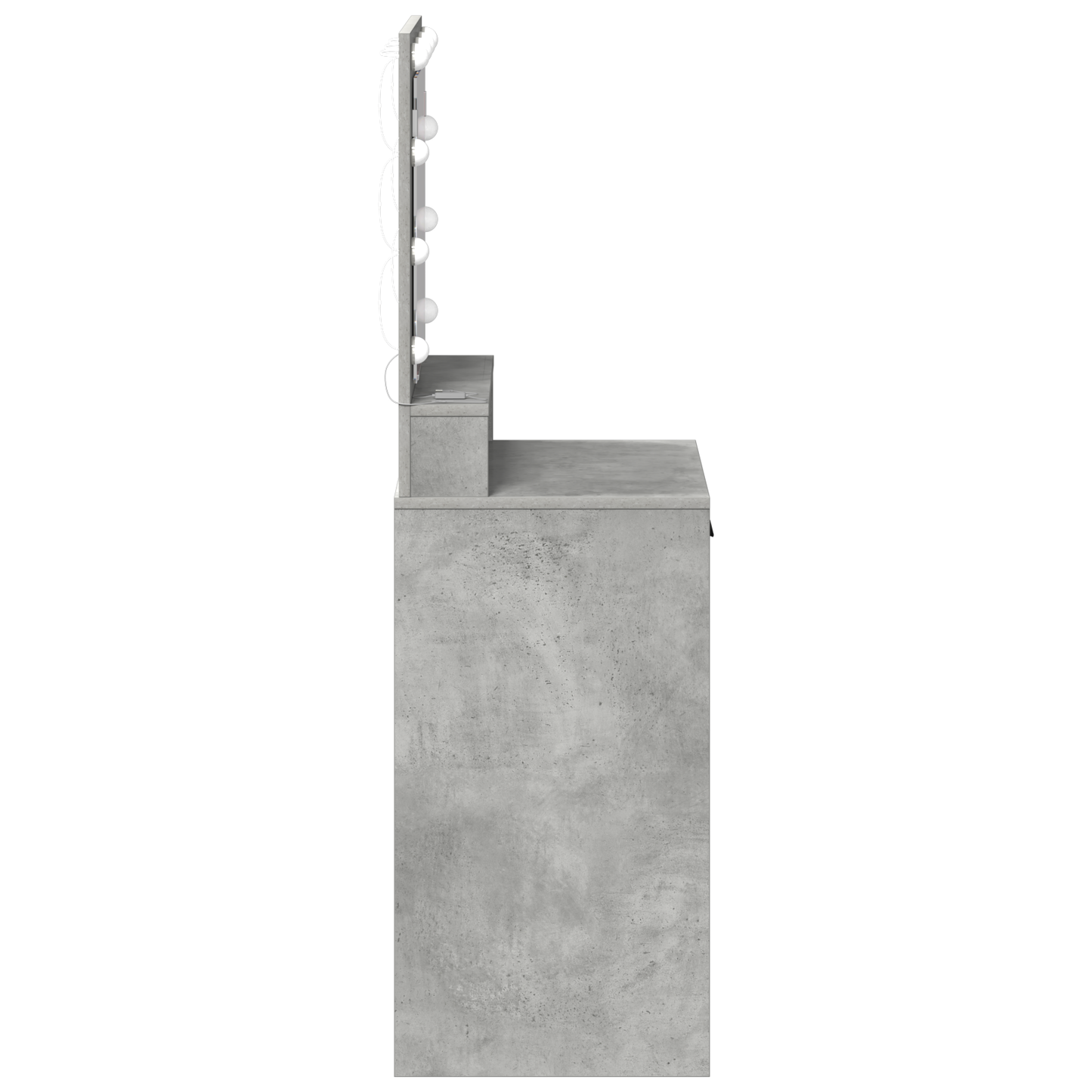 Schminktisch mit Regal Betongrau 50 x 41 x 135 cm Holzwerkstoff