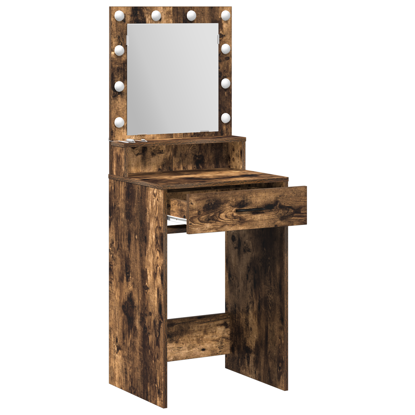 Schminktisch Räuchereiche 50 x 41 x 135 cm Holzwerkstoff