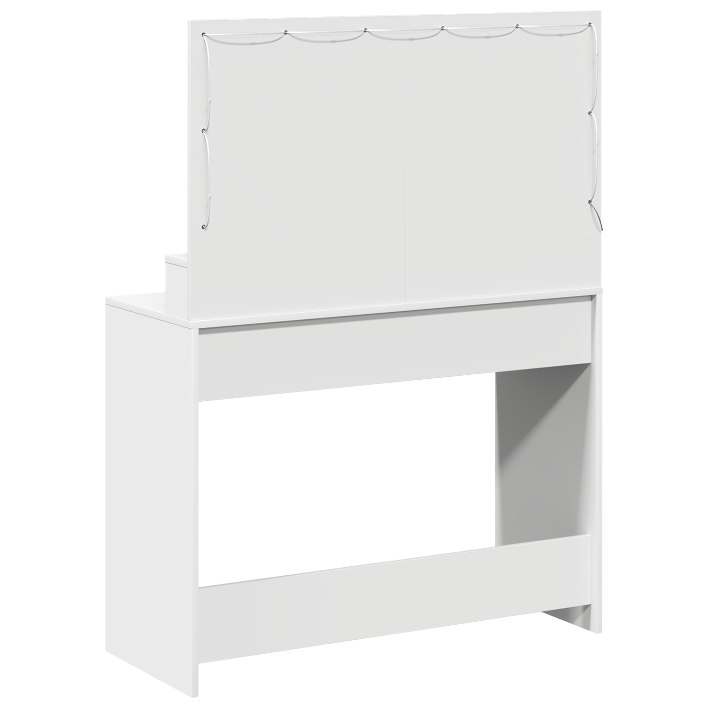 Schminktisch mit Regal Weiß 100 x 41 x 135 cm Holzwerkstoff