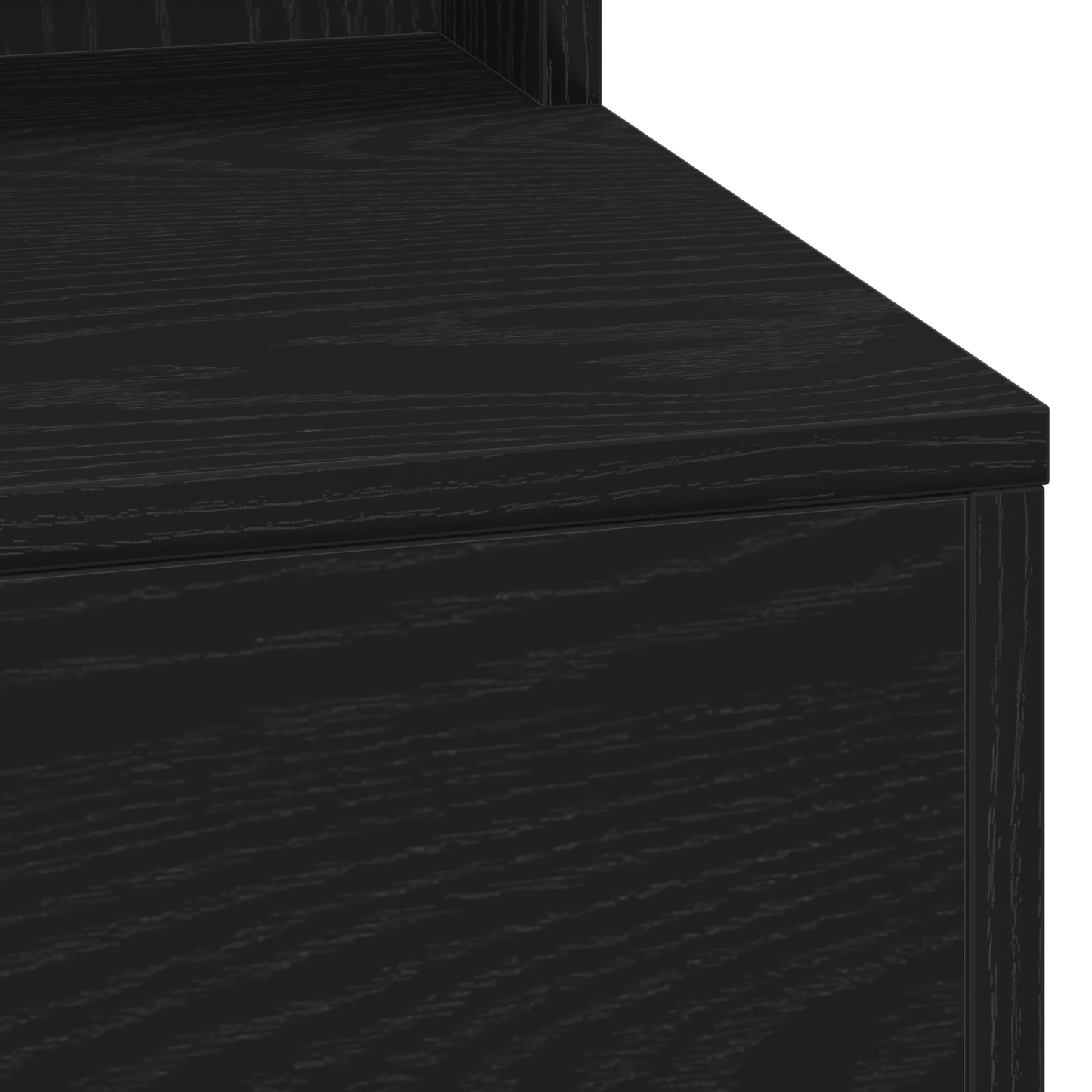 Schminktisch mit Regal Schwarz Eichen-Optik 100 x 41 x 135 cm