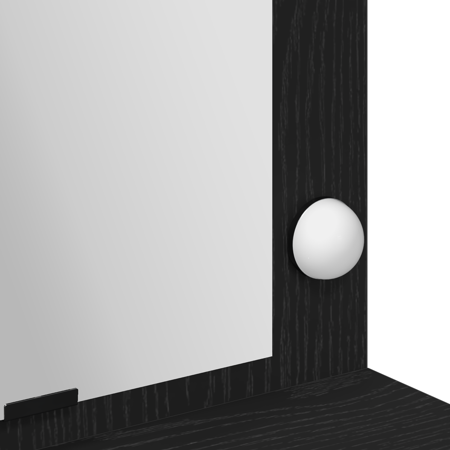 Schminktisch mit Regal Schwarz Eichen-Optik 100 x 41 x 135 cm