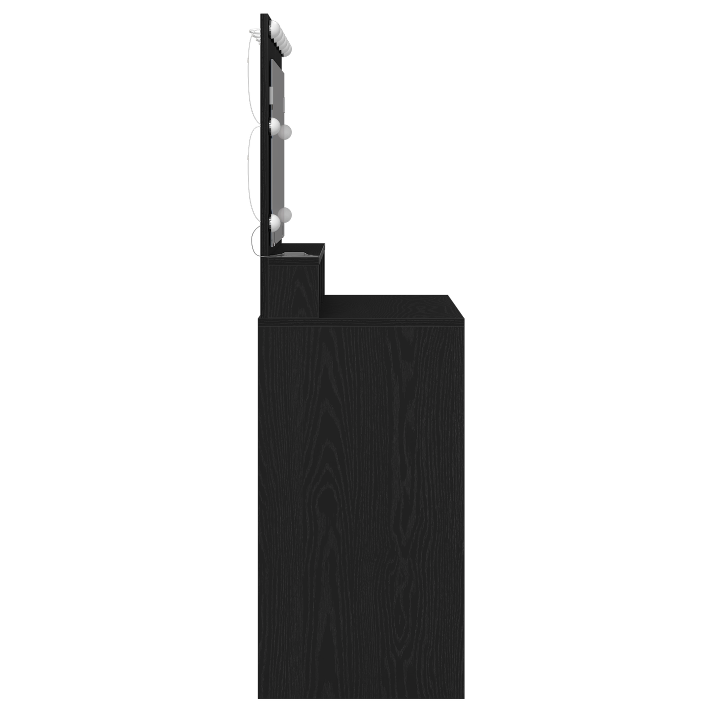 Schminktisch mit Regal Schwarz Eichen-Optik 100 x 41 x 135 cm