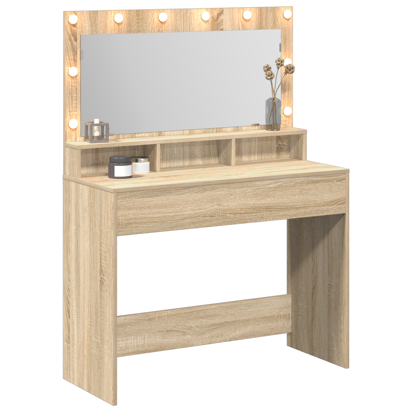 Schminktisch Sonoma-Eiche 100 x 41 x 135 cm Holzwerkstoff