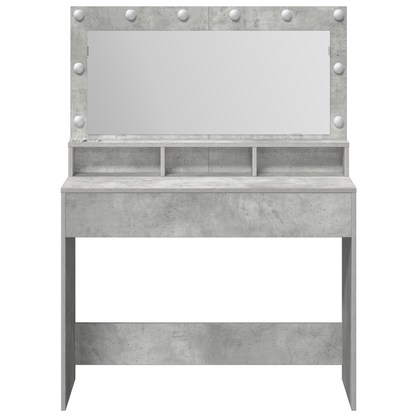 Schminktisch Betongrau 100 x 41 x 135 cm Holzwerkstoff
