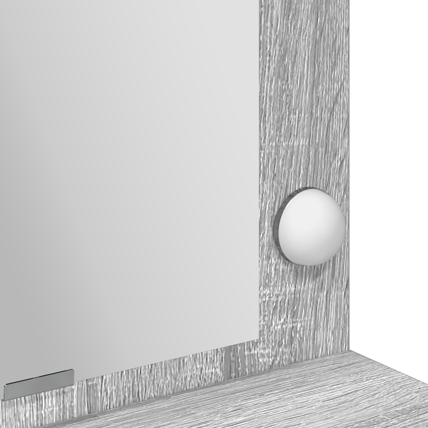 Schminktisch Grau Sonoma 100 x 41 x 135 cm Holzwerkstoff