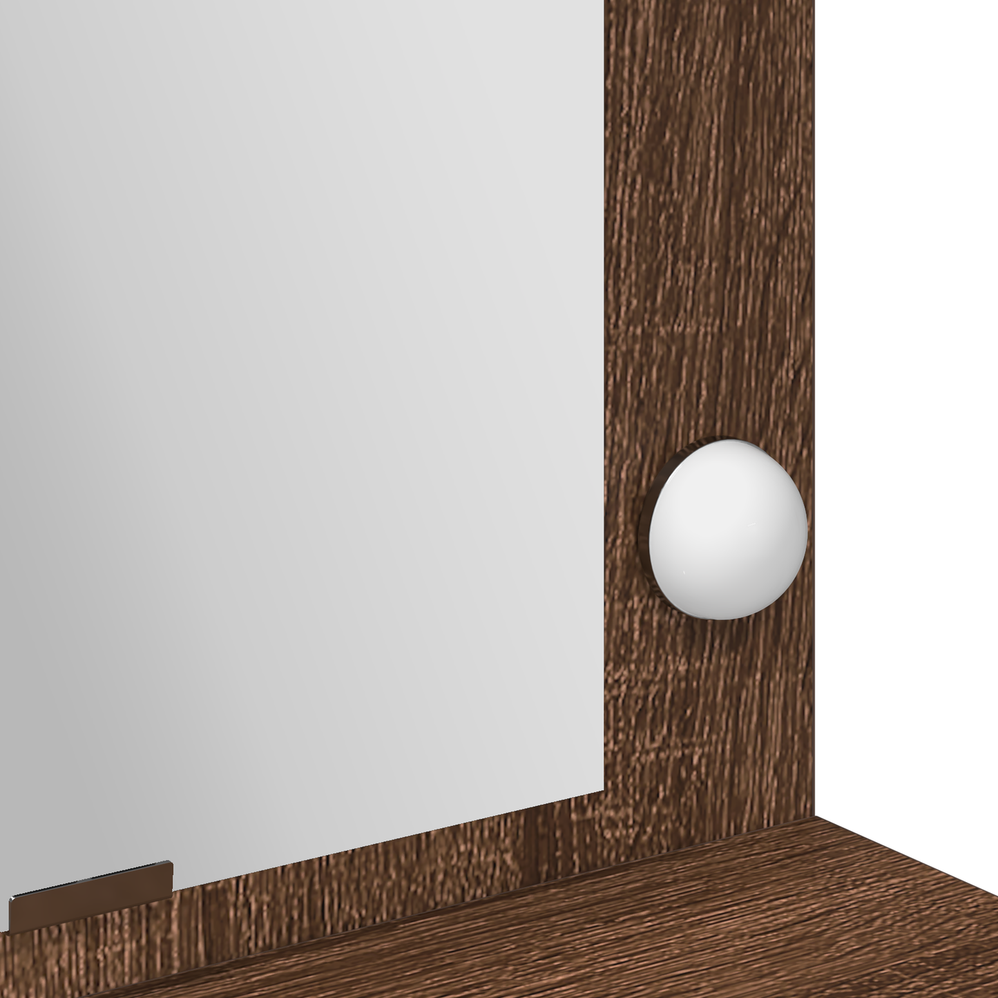 Schminktisch Braun Eichen-Optik 100 x 41 x 135 cm Holzwerkstoff