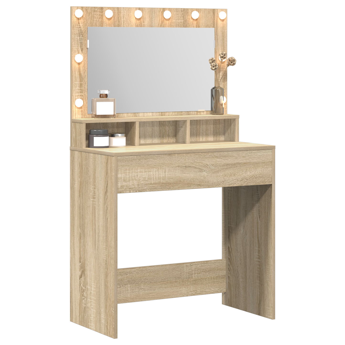 Schminktisch Sonoma-Eiche 79 x 41 x 135 cm Holzwerkstoff