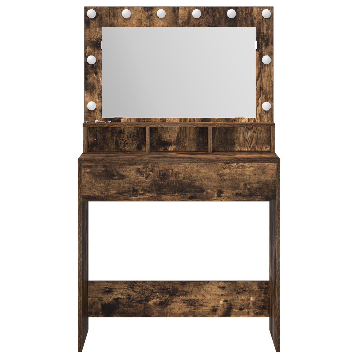 Schminktisch Geräucherte Eiche 79 x 41 x 135 cm Holzwerkstoff