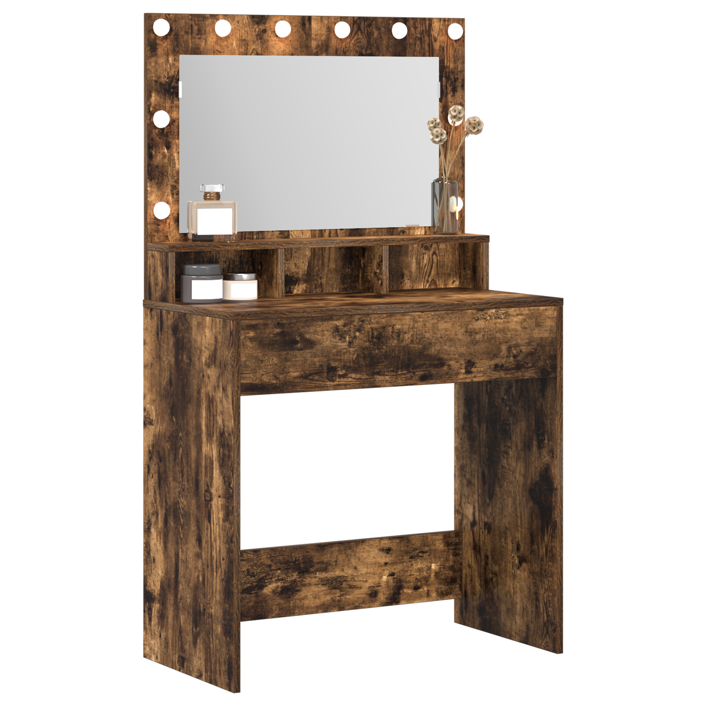 Schminktisch Geräucherte Eiche 79 x 41 x 135 cm Holzwerkstoff