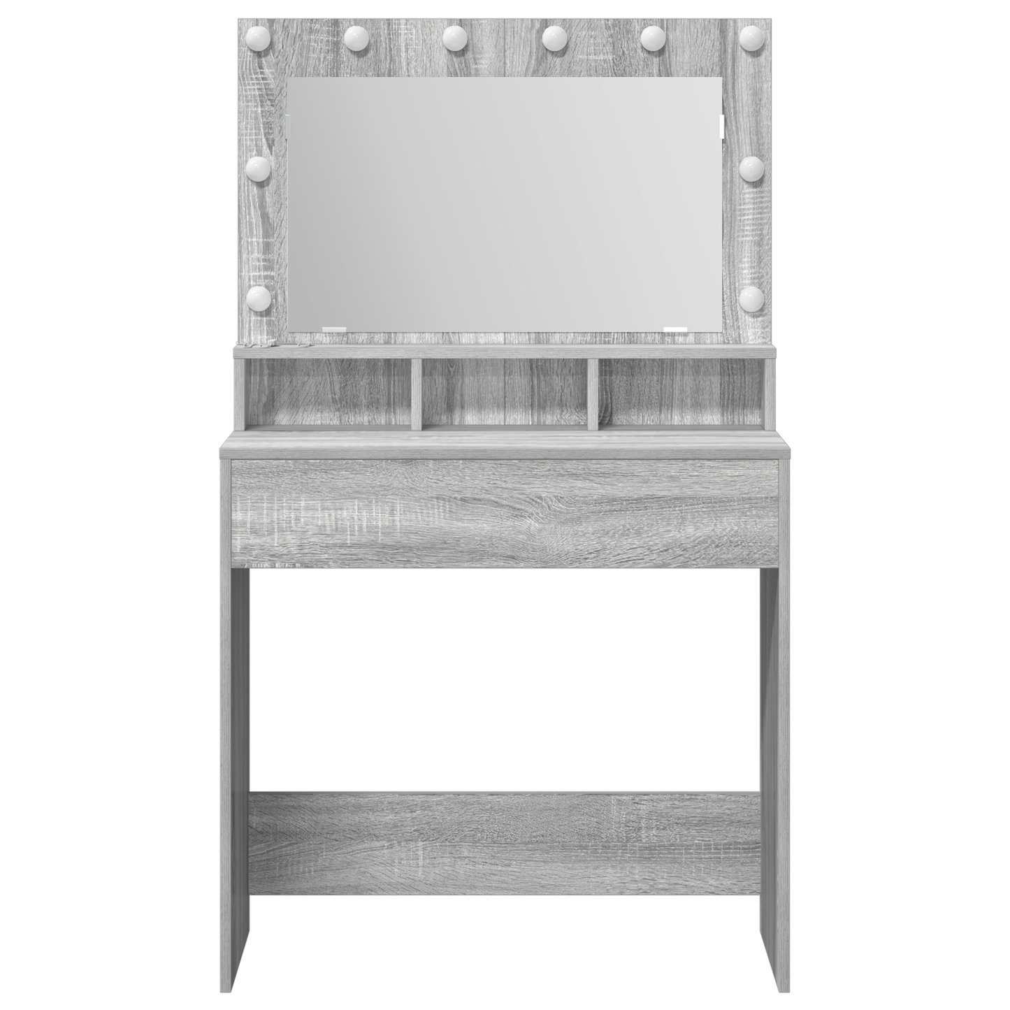 Schminktisch Grau Sonoma 79 x 41 x 135 cm Holzwerkstoff