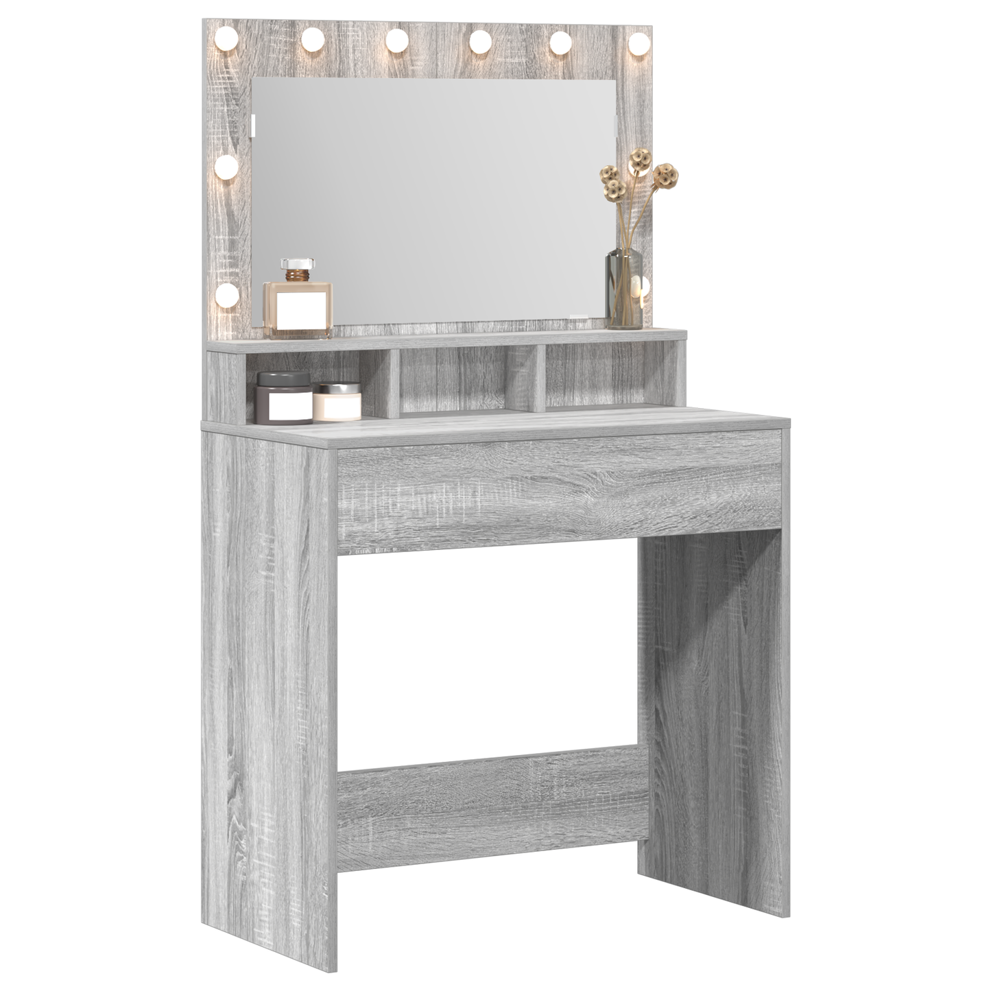Schminktisch Grau Sonoma 79 x 41 x 135 cm Holzwerkstoff