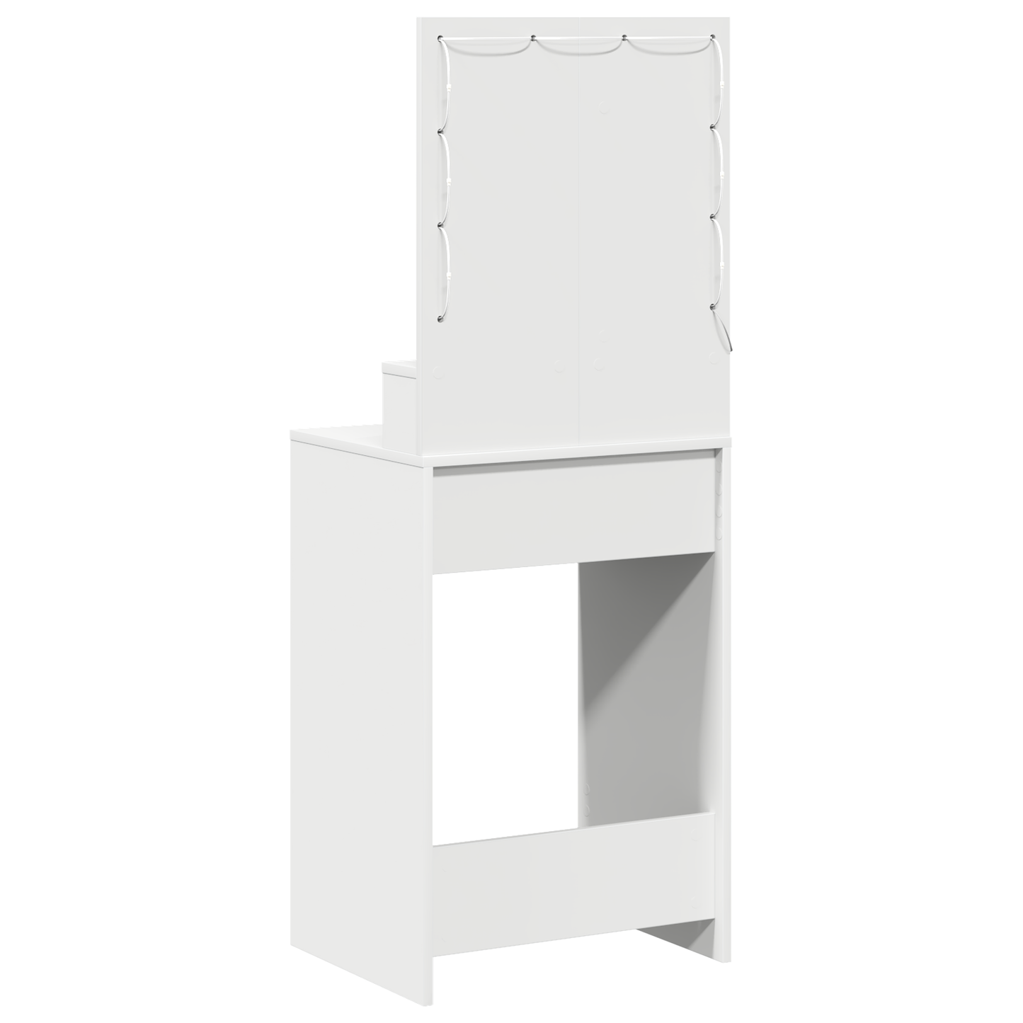 Schminktisch mit Regal Weiß 50 x 41 x 135 cm Holzwerkstoff