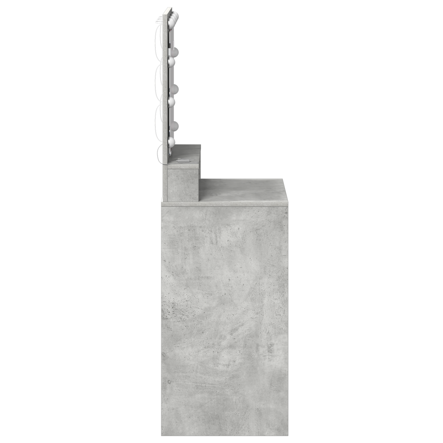 Schminktisch mit Regal Betongrau 50 x 41 x 135 cm Holzwerkstoff