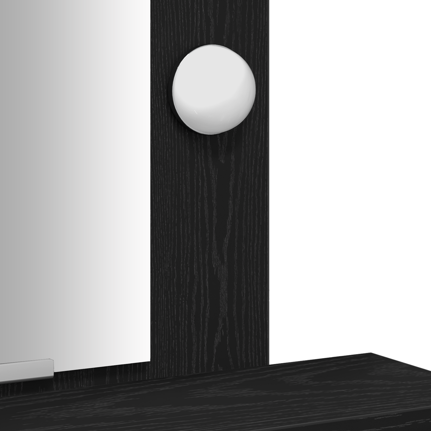 Schminktisch mit Spiegel Schwarz 50 x 41 x 140 cm Holzwerkstoff