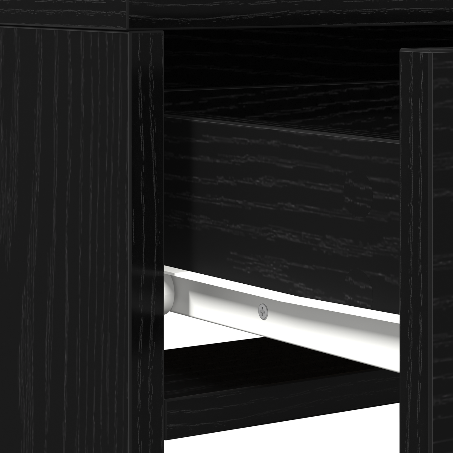 Schminktisch mit Spiegel Schwarz 50 x 41 x 140 cm Holzwerkstoff