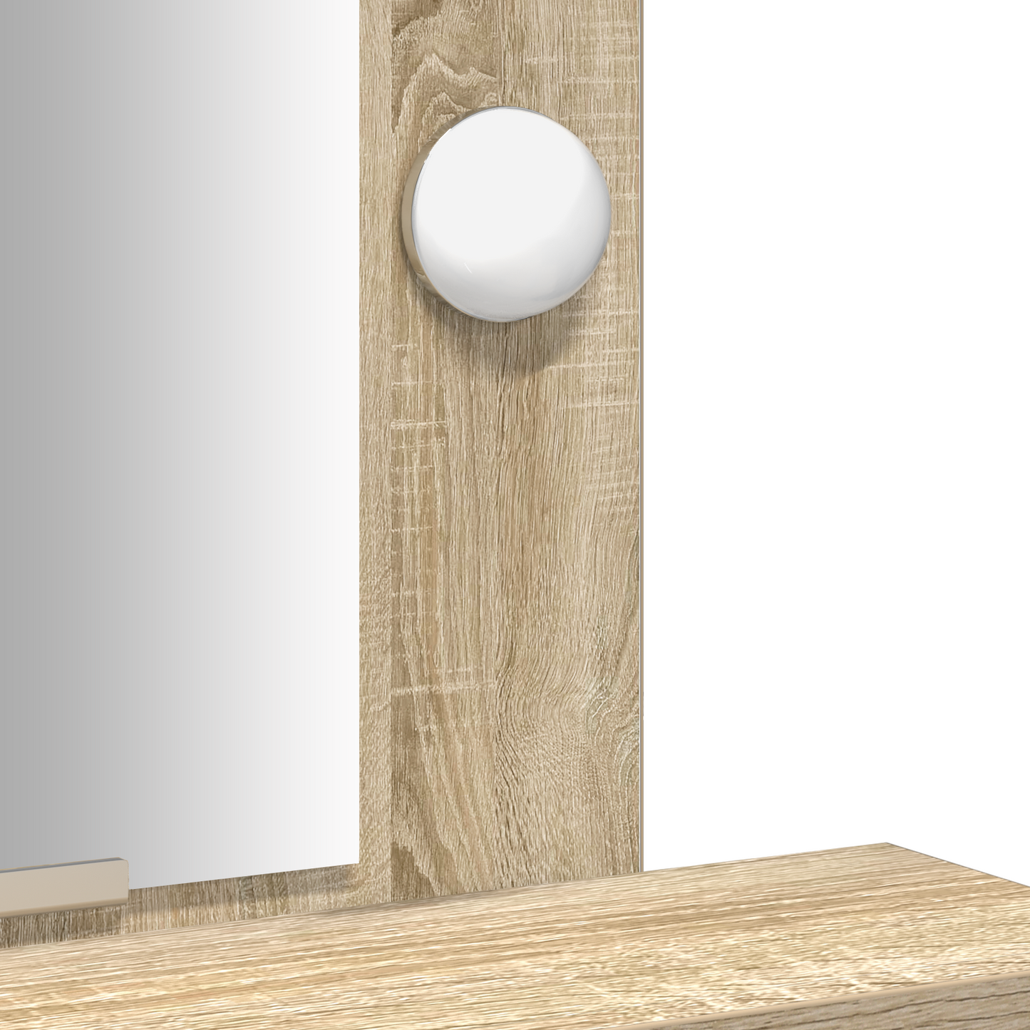 Schminktisch mit Speicher Braun 50 x 41 x 140 cm Holzwerkstoff