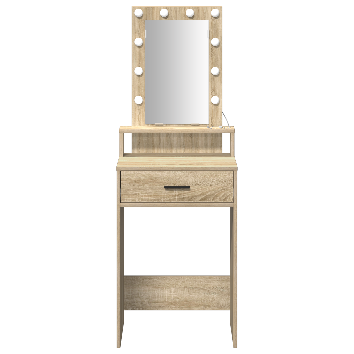 Schminktisch mit Speicher Braun 50 x 41 x 140 cm Holzwerkstoff