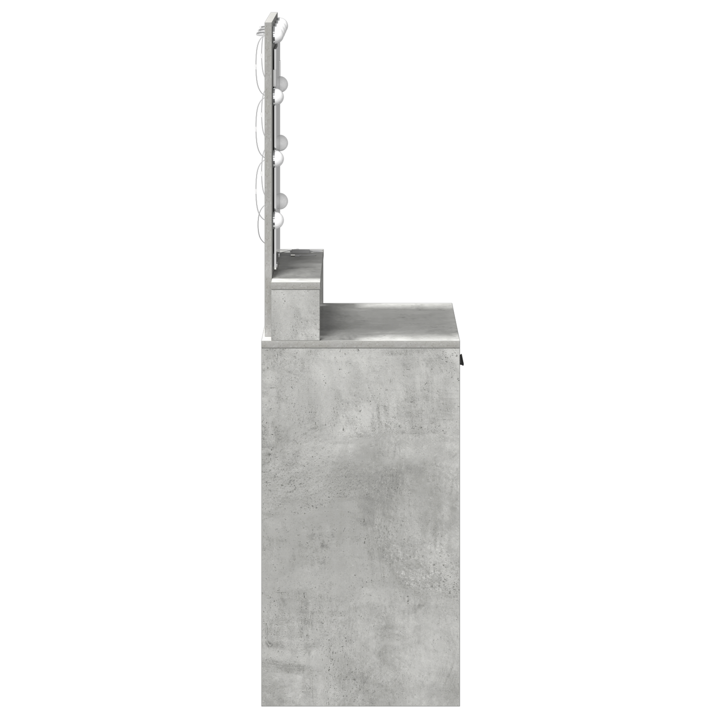 Schminktisch mit Schubladen Grau 50 x 41 x 140 cm Holzwerkstoff